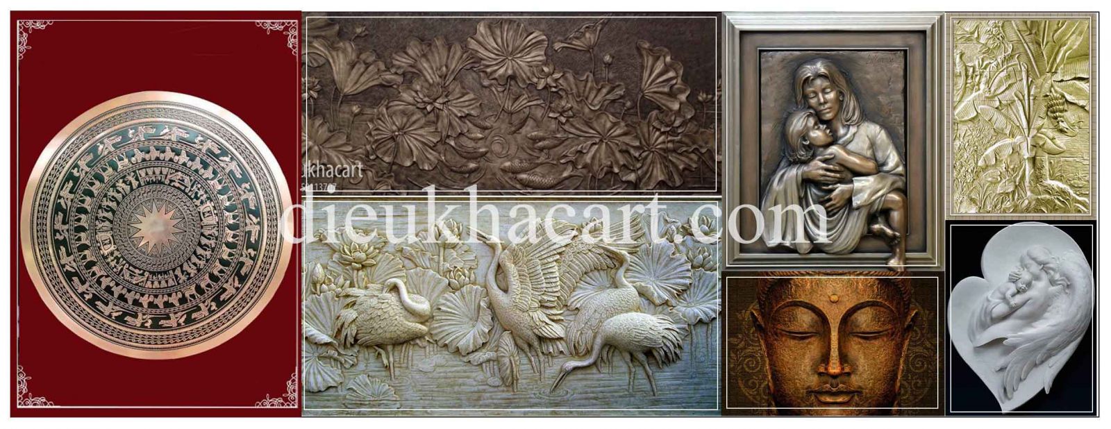  Điêu khắc ART- đơn vị cung cấp tranh phù điêu trang trí mặt tiền tiểu cảnh nội thất sân vườn đẹp tại Hà Nội
