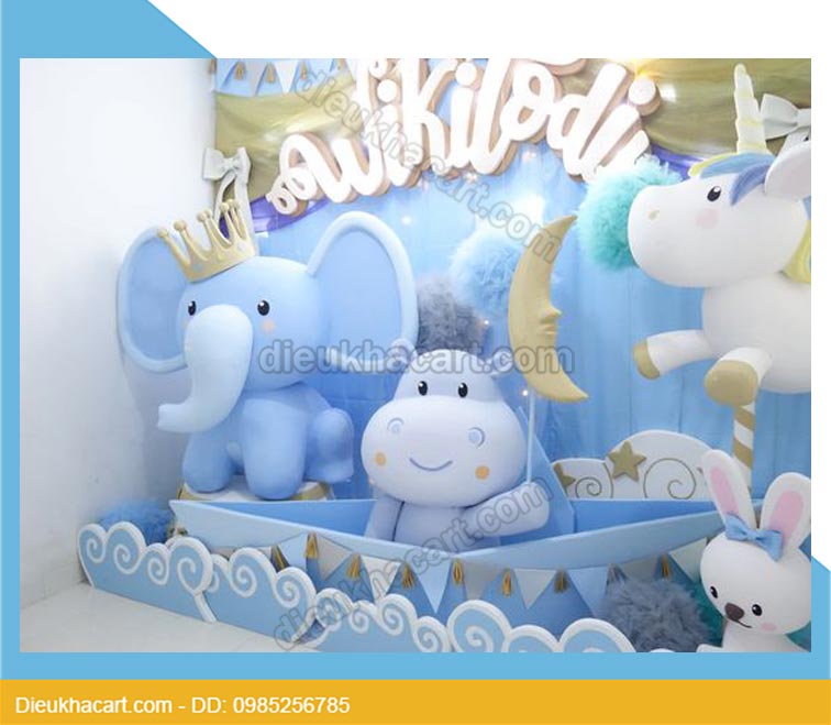 Mô hình xốp mút 3d động vật trang trí sinh nhật đẹp tại hà nội