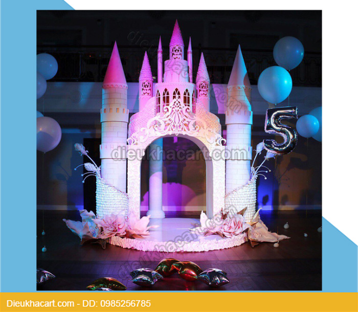 Mô hình xốp mút 3d lâu đài trang trí sự kiện sinh nhật -tại hà nội