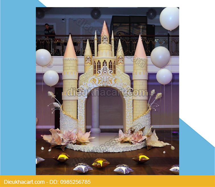 Mô hình xốp mút 3d lâu đài trang trí sự kiện sinh nhật -tại hà nội