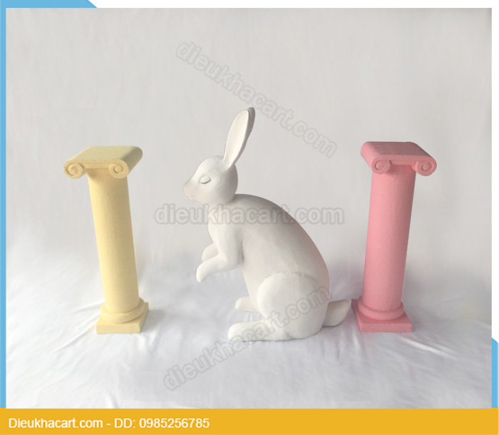 Mô hình 3d động vật ngựa thỏ bằng xốp mút trang trí sự kiện, làm đạo cụ chụp ảnh tại hà nội